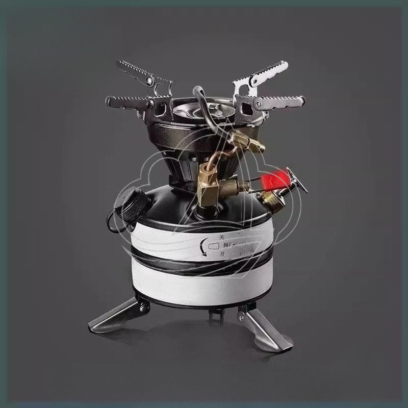 Camping Cooking Portable - All-in-one draagbare campingkookset met multi-brandstofbrander voor