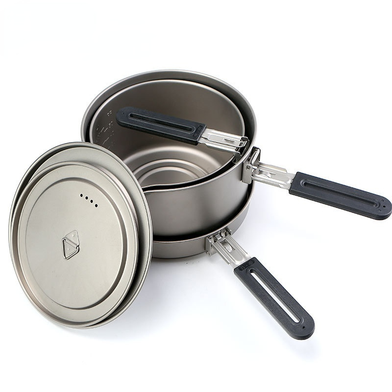 Camping Cooking Noodles - Koekenpan Kookpot Puur Titanium Draagbare Camping