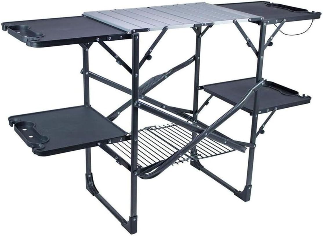 Camping Cooking Portable - Slanke opvouwbare draagbare campingkeukentafel met hittebestendige