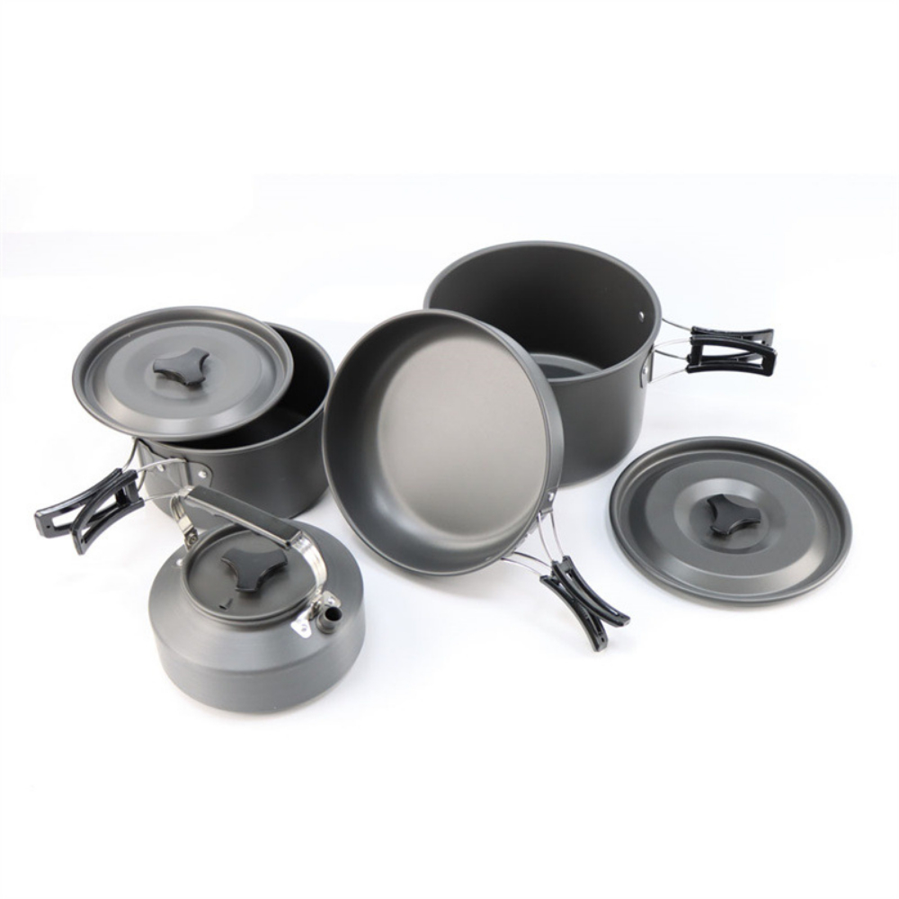 Camping Lightweight Cooking Pot - Lichtgewicht aluminiumlegering outdoor camping kookset grote