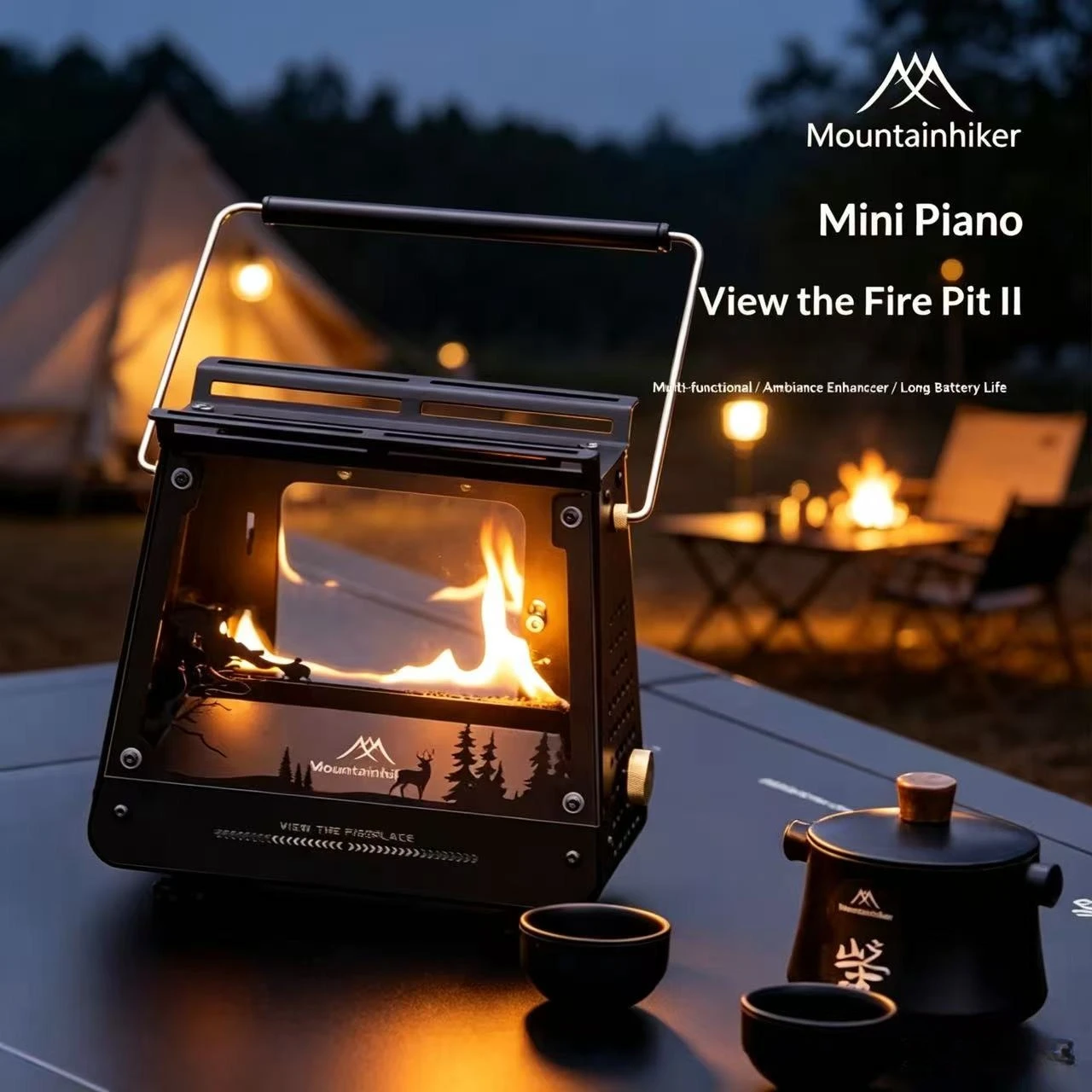 Camping Cooking Open Fire - MOUNTAINHIKER Draagbare oliekachel voor buiten, compacte