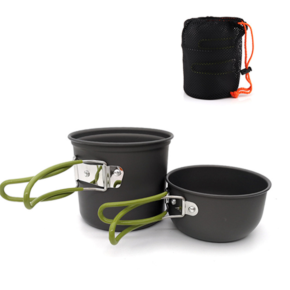 Camping Lightweight Cooking Pot - Pacoone Ultralight Camping Servies Kookpot Gereedschapsset