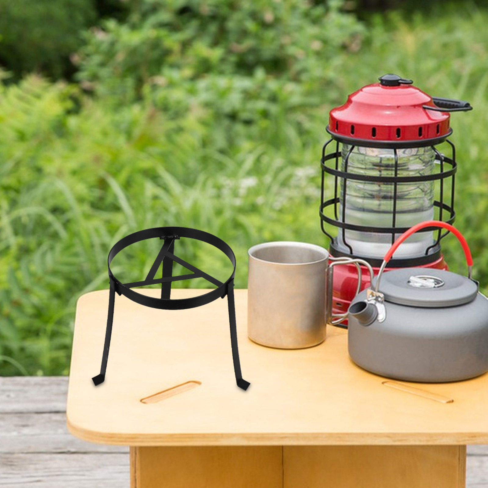 Camping Cooking Over Fire - Vouwbare kampvuur-tripod, draagbare kookstandaard voor boven