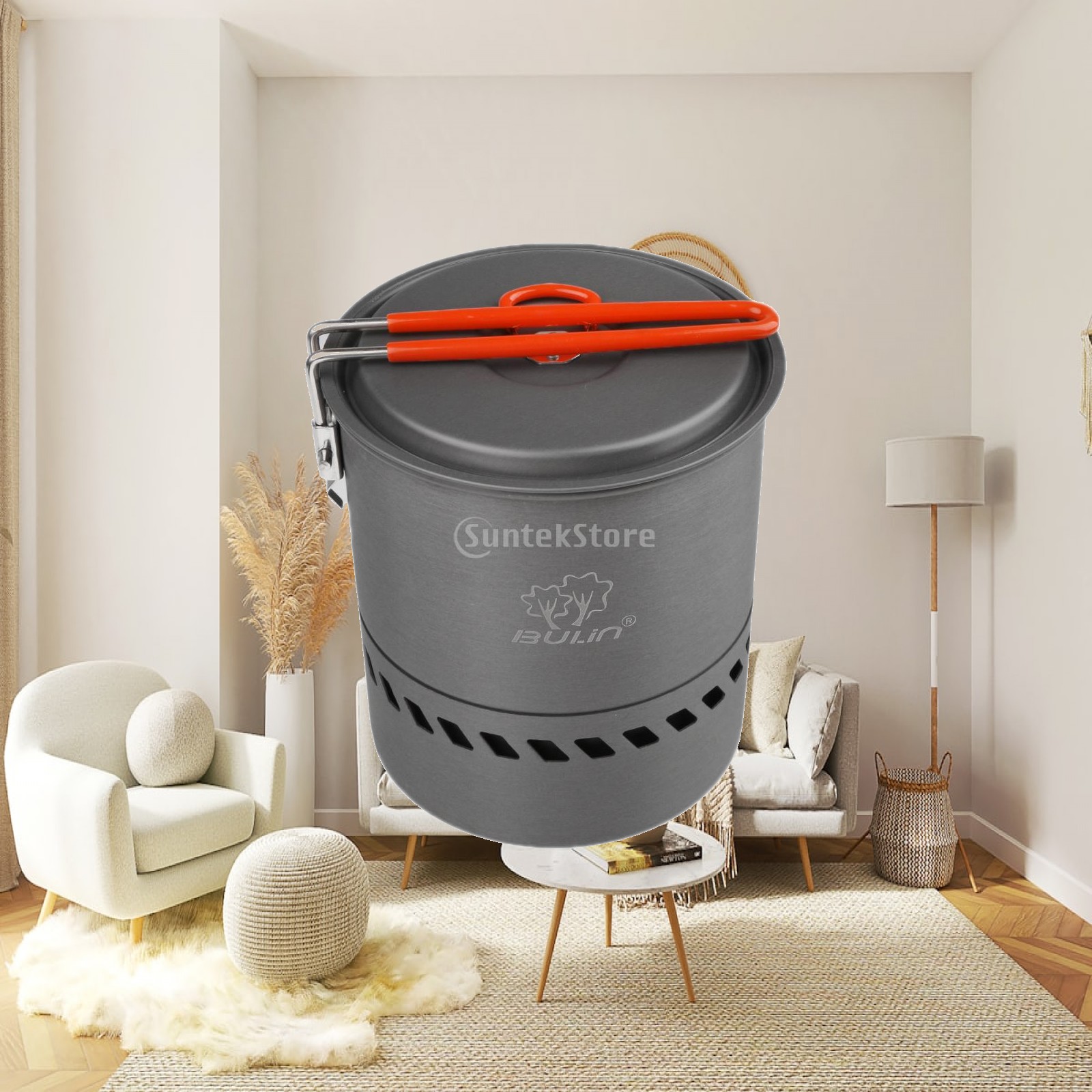 Camping Lightweight Cooking Pot - Campingpot van aluminiumlegering Warmtewisselaar Outdoor kookpot