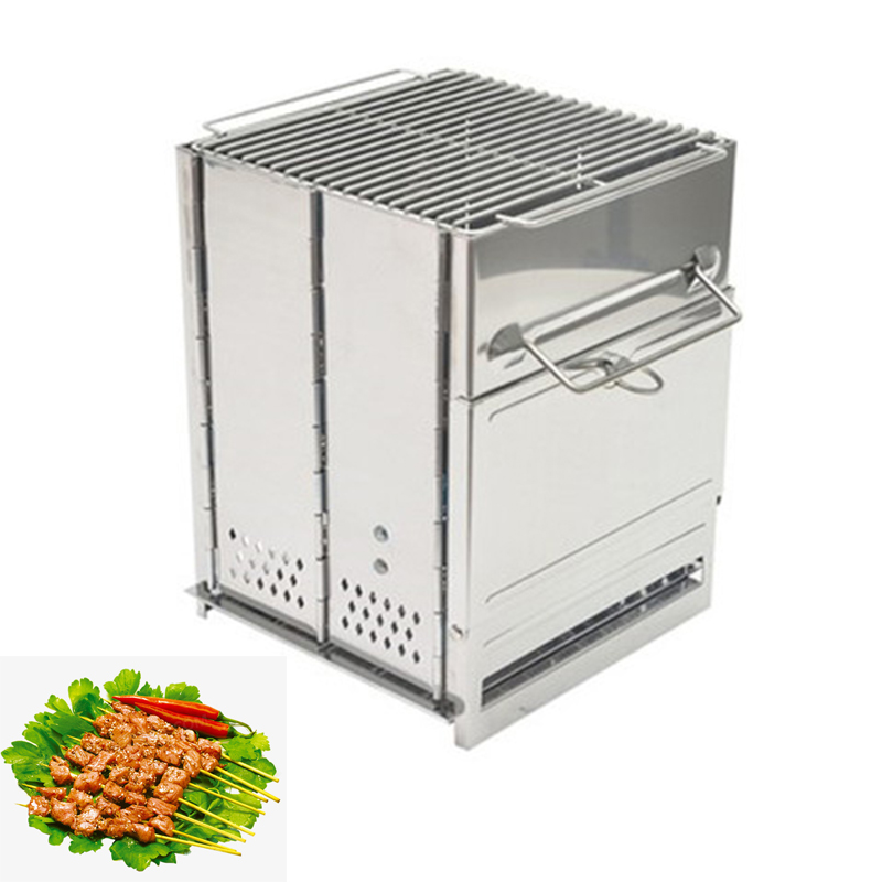 Camping Cooking Portable - Houtkachel Buitenkampeeruitrusting Demontabel Draagbare Picknickkachels Grensoverschrijdende