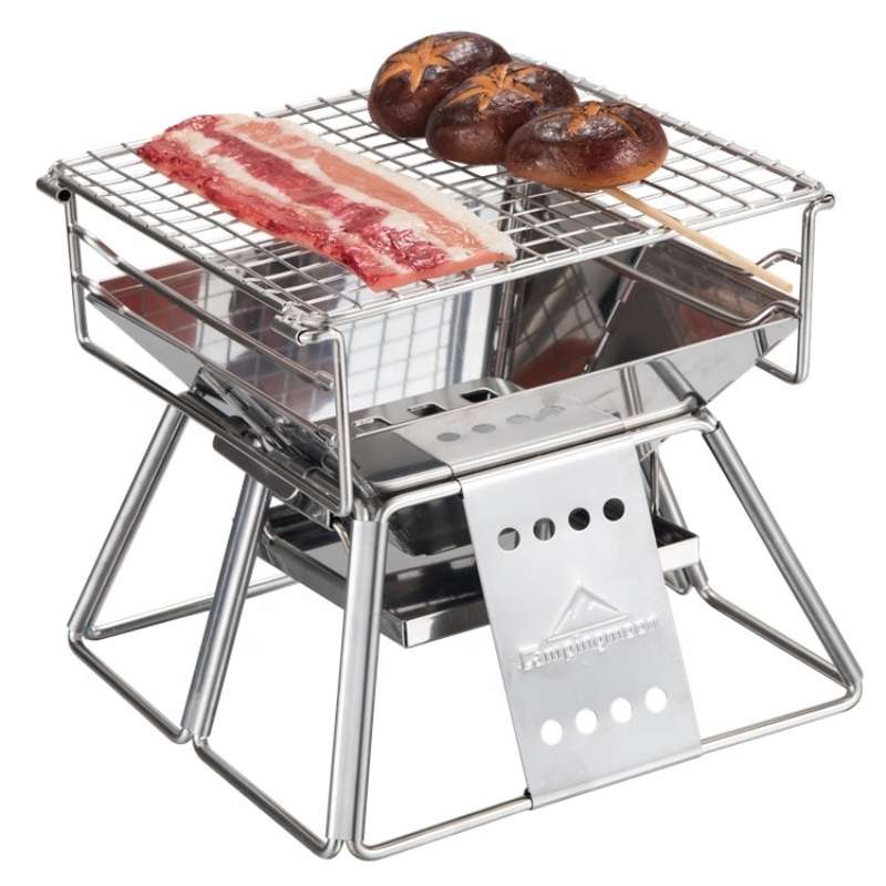 Camping Cooking Grate - Campingmoon Outdoor Camping Bbq Houtskoolgrill Verticaal