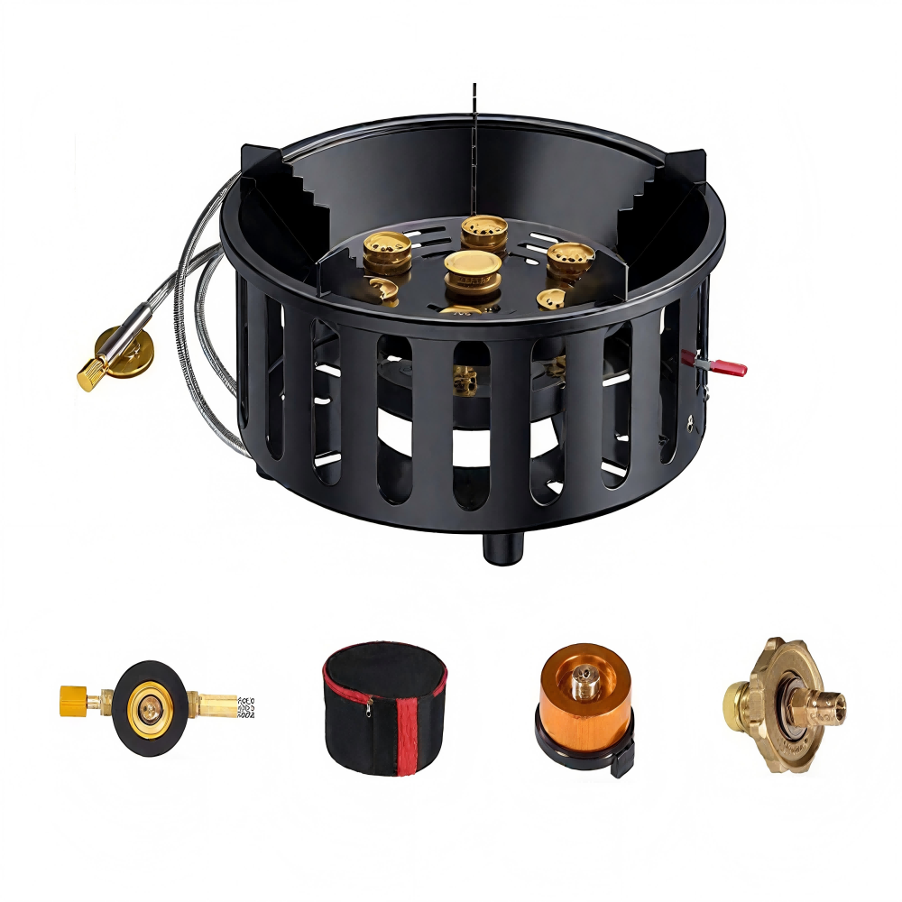 Cooking On Camping Stove - Krachtige 7-kern 21000W draagbare campingkachel winddichte