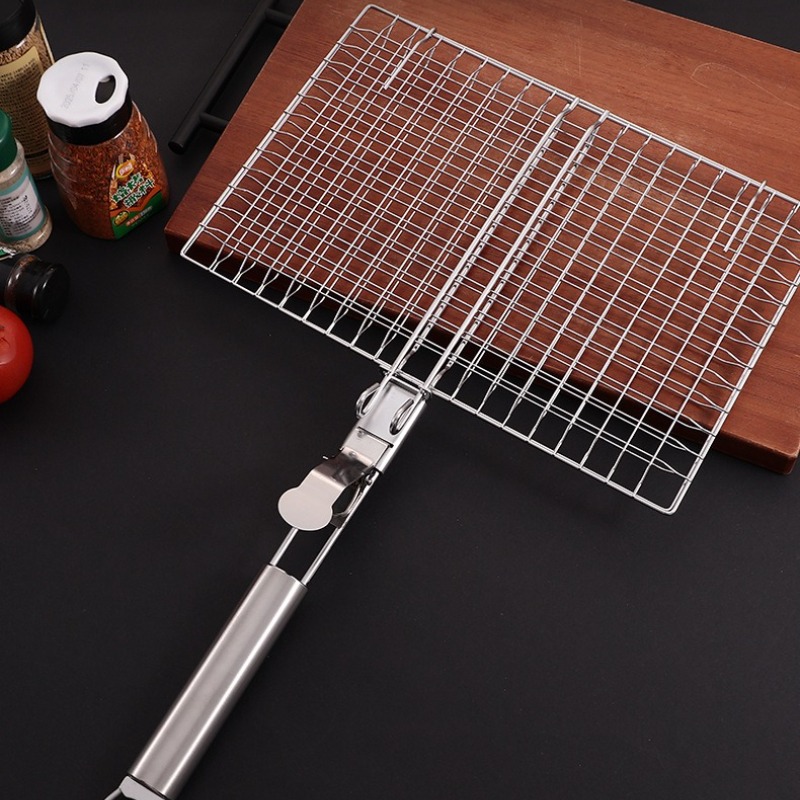 Camping Cooking Portable - 1SET Barbecue Net BBQ Mesh Handvat