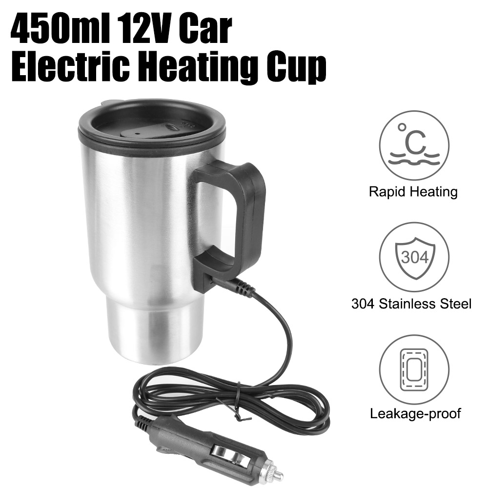 Camping Cooking Tin - 12V 450Ml Elektrische Verwarming Auto Waterkoker