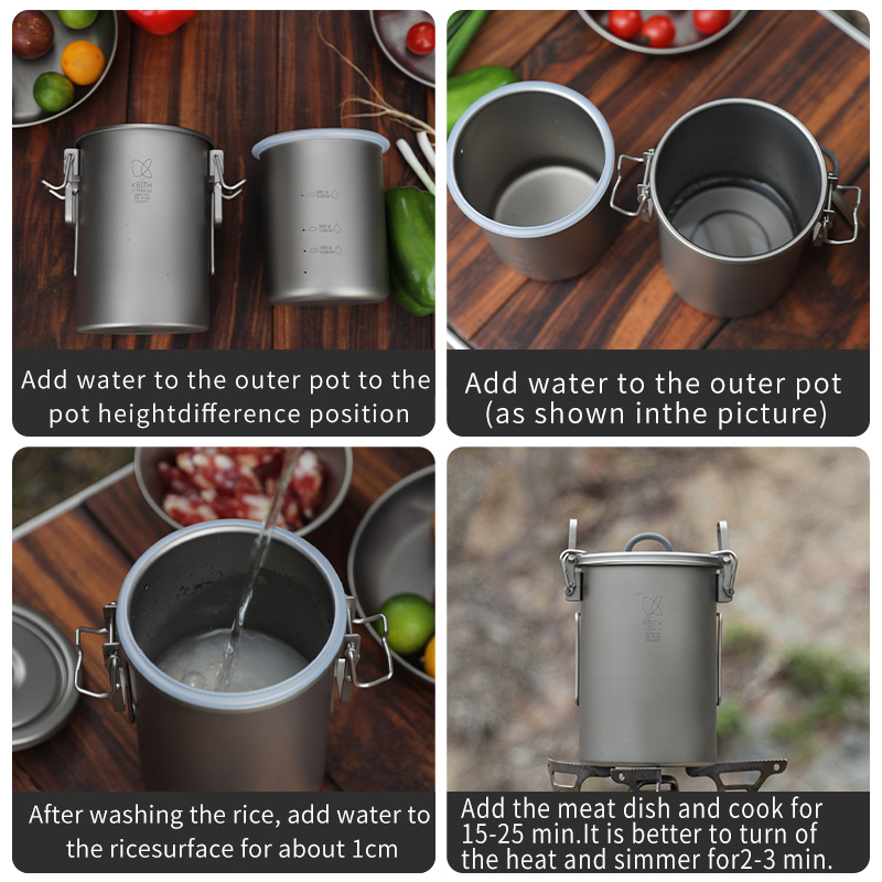 KEITH Pure Titanium Rijstkoker - Camping Cooking Tin recensie en prijs