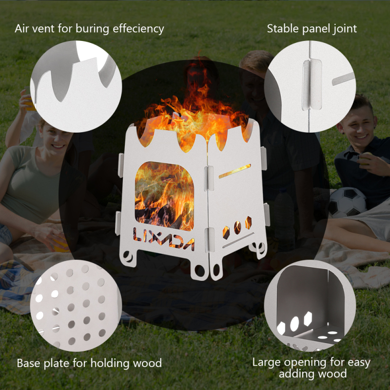 Lixada Titanium/Roestvrij Staa - Camping Cooking Grate recensie en prijs