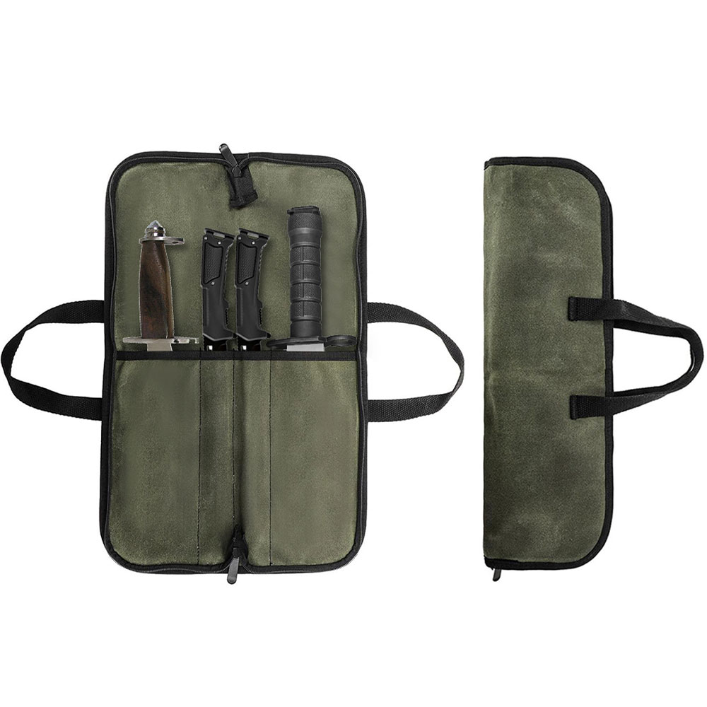 Gewaxte canvas messenroltas me - Camping Cooking Utensil Bag recensie en prijs