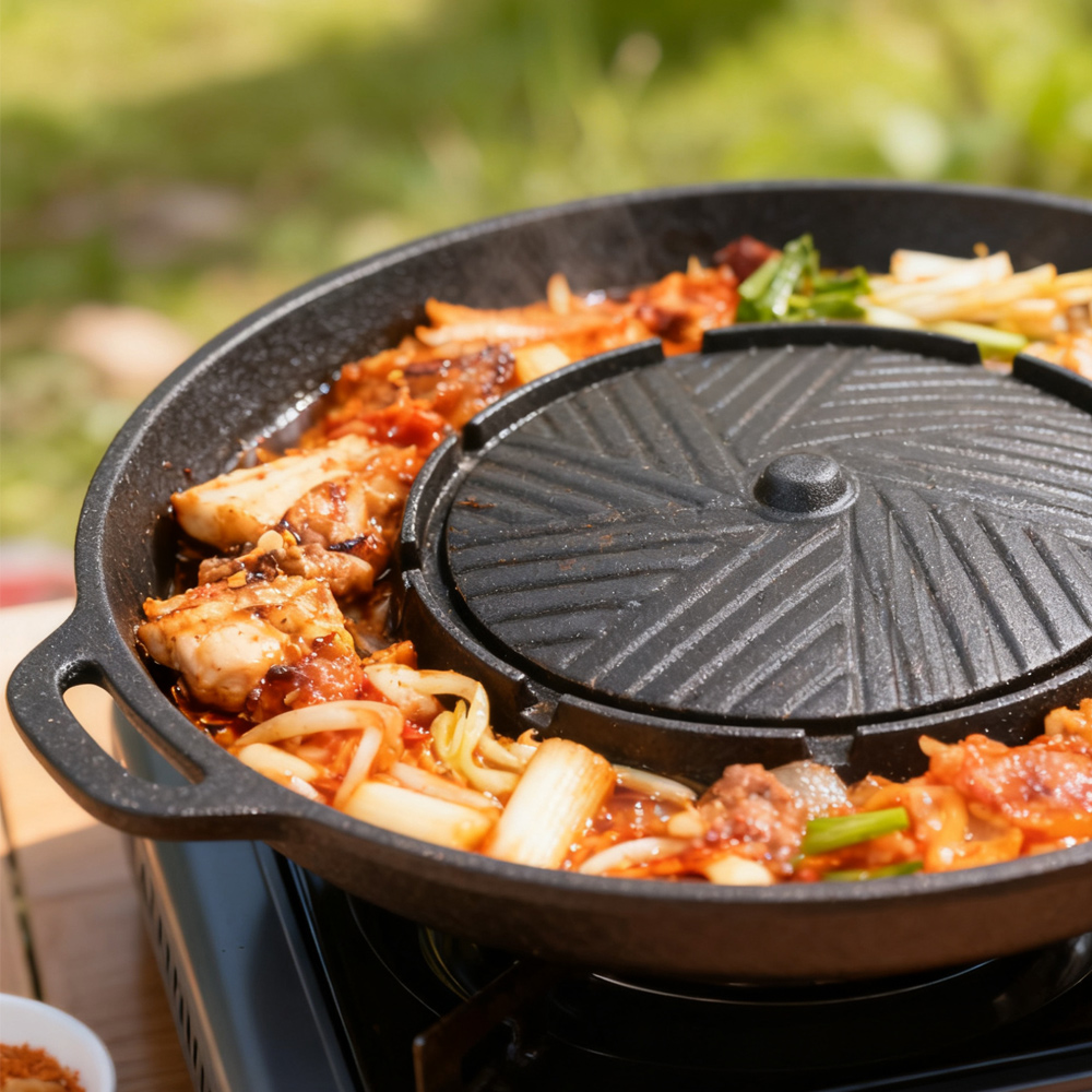 KOSUN Koreaanse BBQ-grillpan 2 - Camping Cooking Portable recensie en prijs