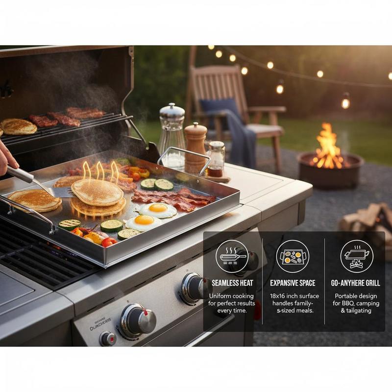 Universele platte bakplaat 18x - Camping Cooking Disc recensie en prijs