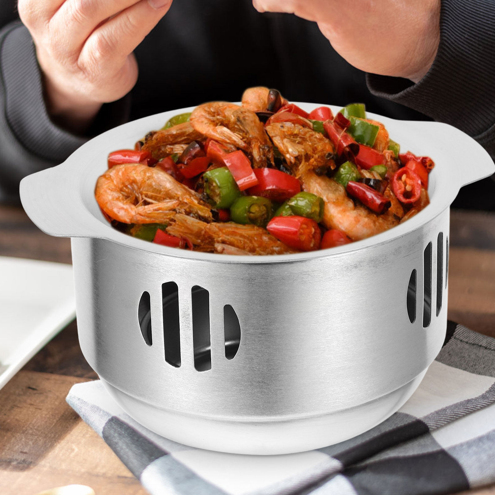 1 set roestvrijstalen kookpot  - Camping Cooking Noodles recensie en prijs