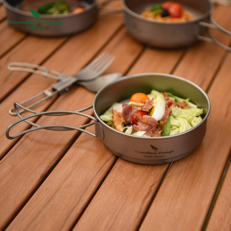 Pure Titanium Opvouwbare Handv - Camping Lightweight Cooking Pot recensie en prijs