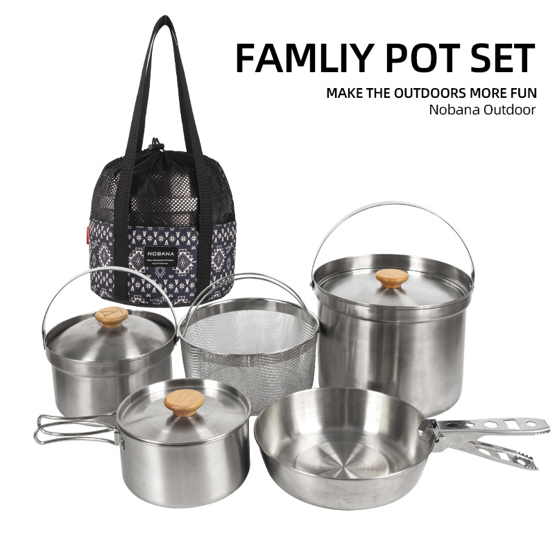 NOBANA Nieuwste Outdoor Rvs Po - Camping Cooking Utensil Bag recensie en prijs