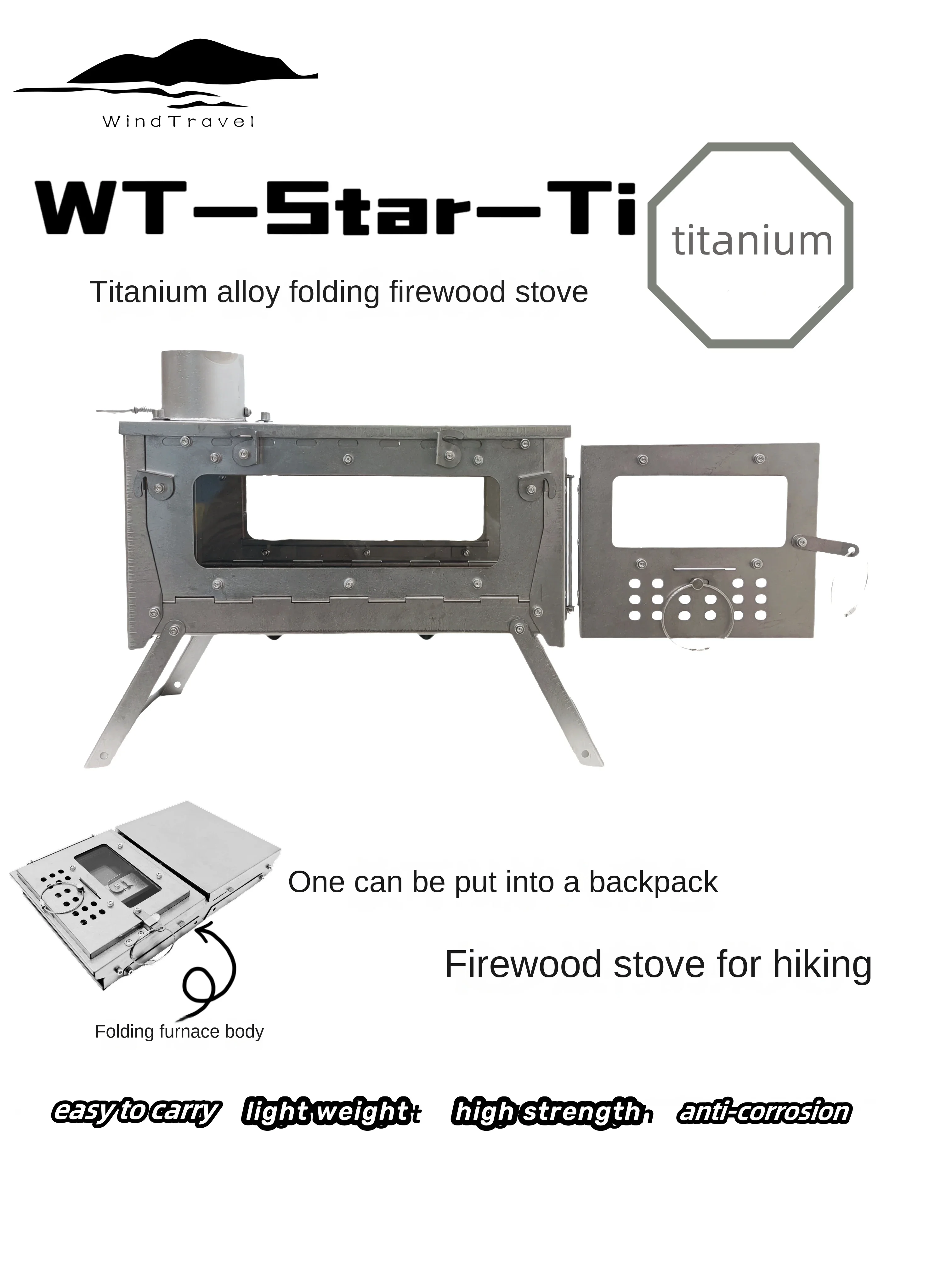 WT Star Ti Titaniumlegering Op - Cooking On Camping Stove recensie en prijs