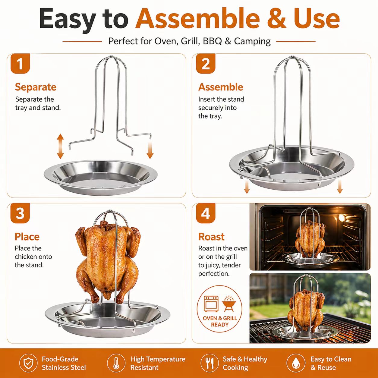 Draagbare gehele kippen BBQ gr - Camping Cooking Portable recensie en prijs
