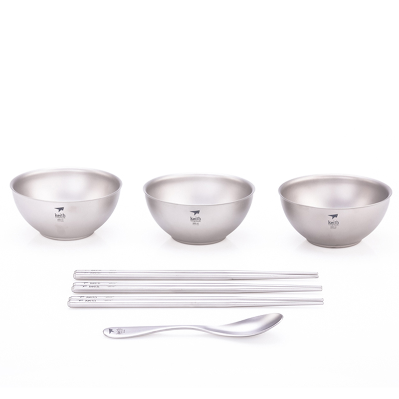 Keith kookset, titanium kom ee - Camping Cooking Noodles recensie en prijs