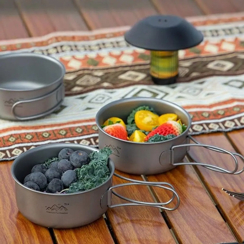 Ultralichte titanium campingpo - Camping Cooking Noodles recensie en prijs