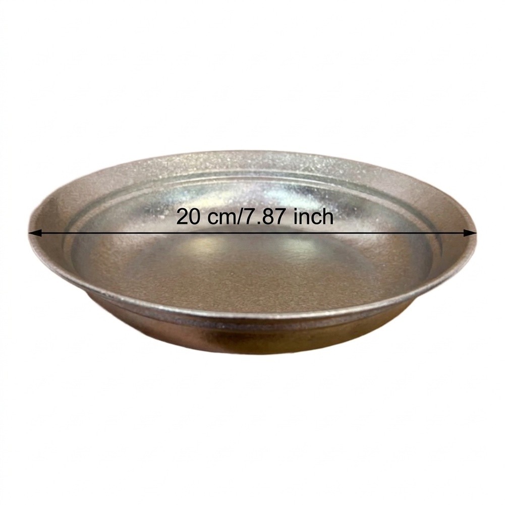 Pure titanium plaat 20 cm zilv - Camping Cooking Noodles recensie en prijs