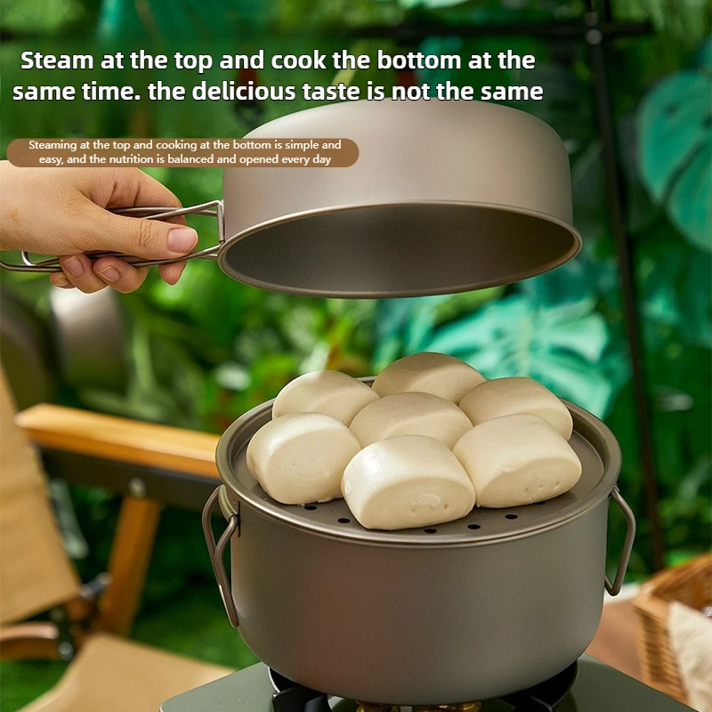 Titanium Outdoor Pot Set Pickn - Camping Lightweight Cooking Pot recensie en prijs