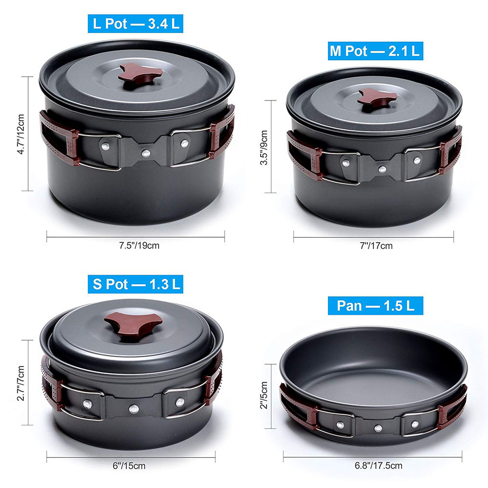 Outdoor Camping Kookgerei Kit  - Camping Lightweight Cooking Pot recensie en prijs