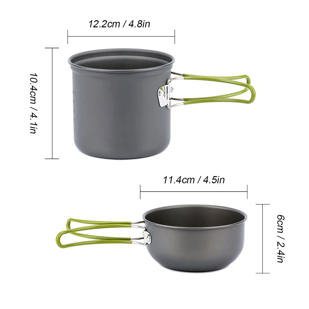 Campingpannenset met fornuis O - Camping Cooking Utensil Bag recensie en prijs