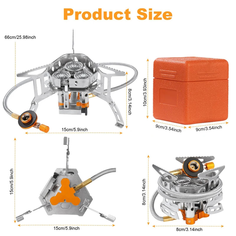 5800W krachtige campinggasforn - Camping Cooking Butane recensie en prijs